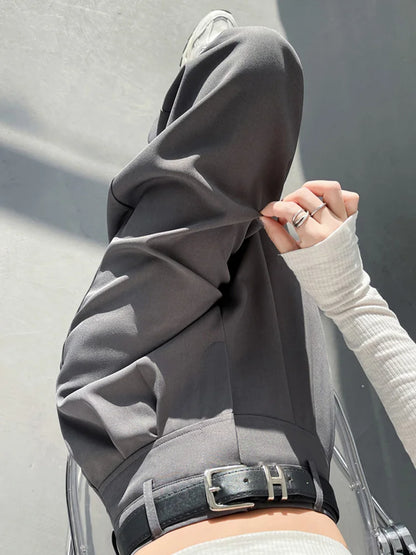 Cralom High Waist Wide Leg Suit Pants - 2025 New Spring Summer Collection