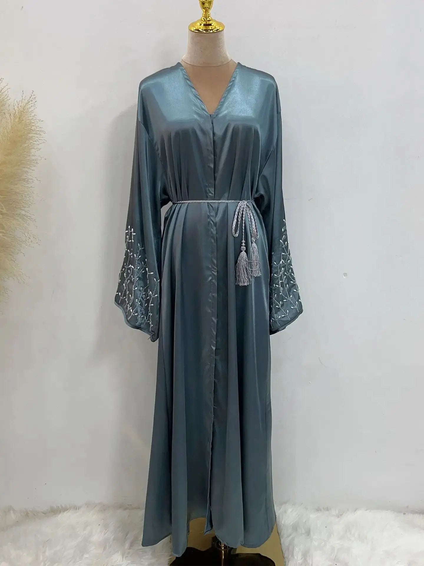 Luxury Ramadan Open Abaya by Cralom - Modest Muslim Dresses for Women