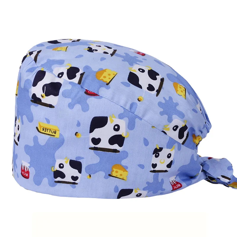 Cralom Cotton Surgical Hat for Nurses