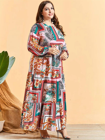 Cralom Ramadan Eid Abaya Kaftan Modest Dress - Women's Fashion