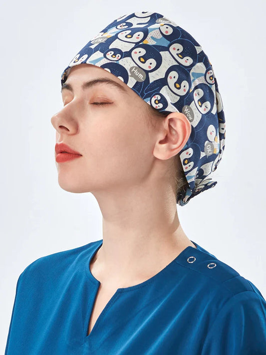 Cralom Penguin Nursing Hat Scrub Cap - Stylish Workwear Design
