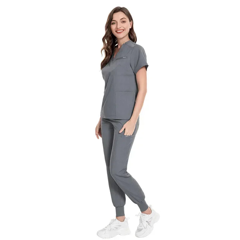 Cralom Spring Beauty Salon Scrubs & Jogger Pants Set