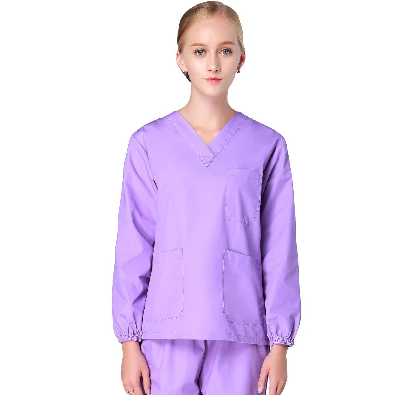 Cralom Cotton Nursing Scrubs Set - Hospital Medical Workwear