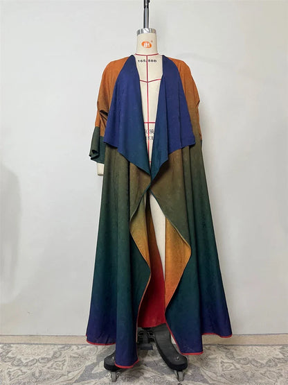 Cralom Modest Ramadan Abaya Kimono Kebaya Dress for Women Muslim Robe Kaftans
