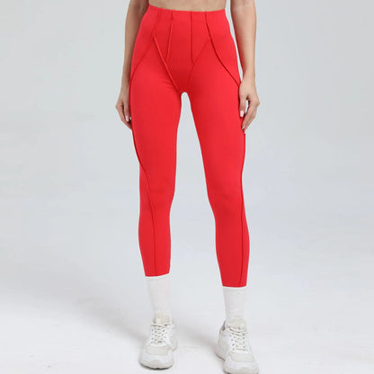 Cralom High Waist Yoga Leggings for Women - Peach Hip Raise Fitness Pants