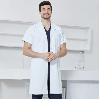 Cralom Silky Pharmacy Essentials Robe Midriff Coat Uniforms