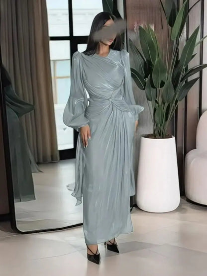 Cralom African Muslim Dubai Abaya Kaftan Robe for Women