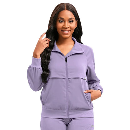 Cralom Pink Winter Scrubs Coat - Nurse Dental Surgery Uniform