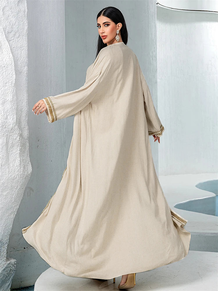 Cralom Ramadan Eid Abaya Set: 2-Piece Ensemble for Women