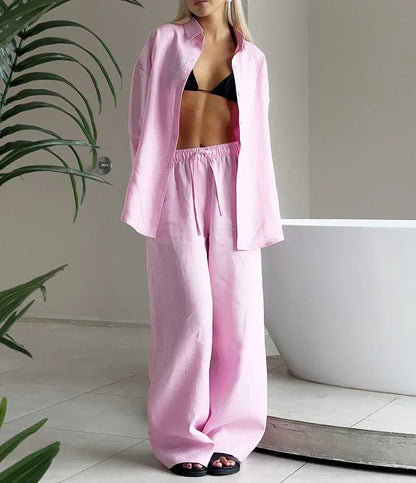Cralom Spring 2025 Fashion Blouse & Pant Set