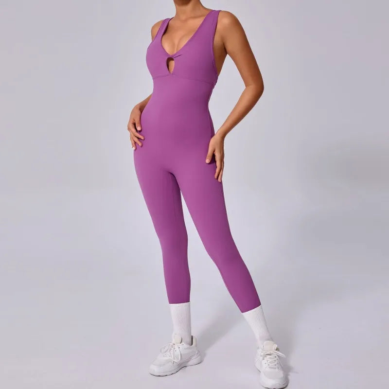 Cralom Seamless Butt Lifting Yoga Jumpsuit