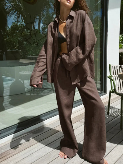 Cralom Spring 2025 Fashion Blouse & Pant Set