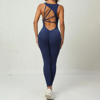 Cralom Seamless Butt Lifting Yoga Jumpsuit
