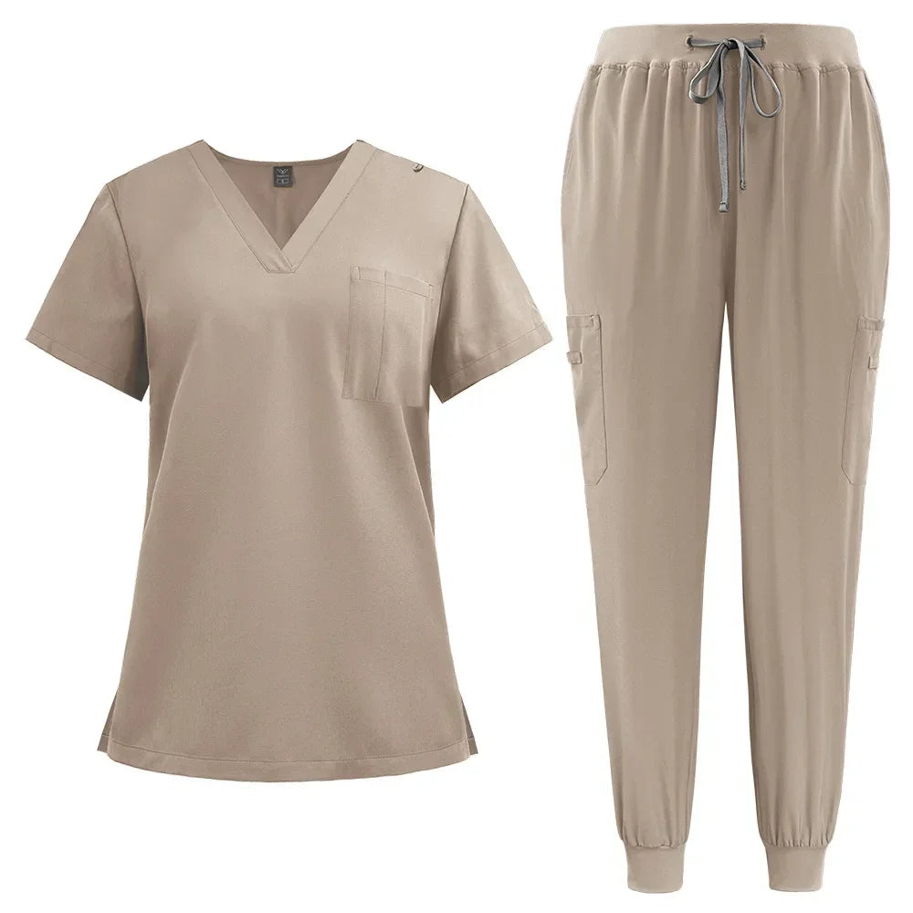 Cralom Unisex Nurse Scrubs Set - Hospital Surgical Workwear