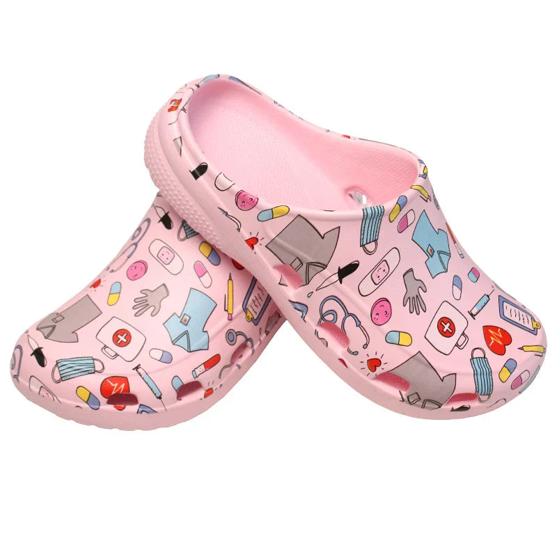 Cralom Women's Classic Nurse Clogs Outdoor Slippers