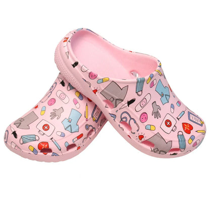 Cralom Women's Classic Nurse Clogs Outdoor Slippers