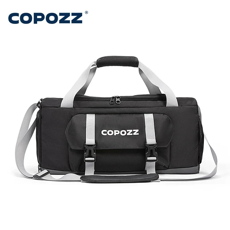 Cralom 30L Gym Bag with Shoes Compartment Waterproof Unisex Handbag Crossbody