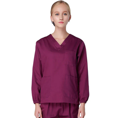 Cralom Cotton Nursing Scrubs Set - Hospital Medical Workwear