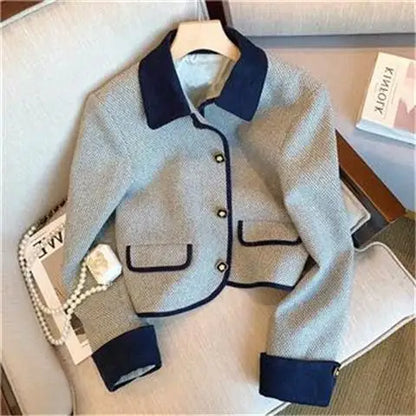 Cralom Green Blazer Jacket Women's Autumn Winter Fashion Elegant Trend