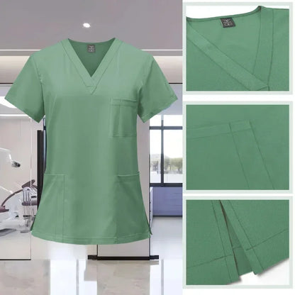 Cralom Spa Doctor Nursing Tunic Set: Scrubs Top + Pant