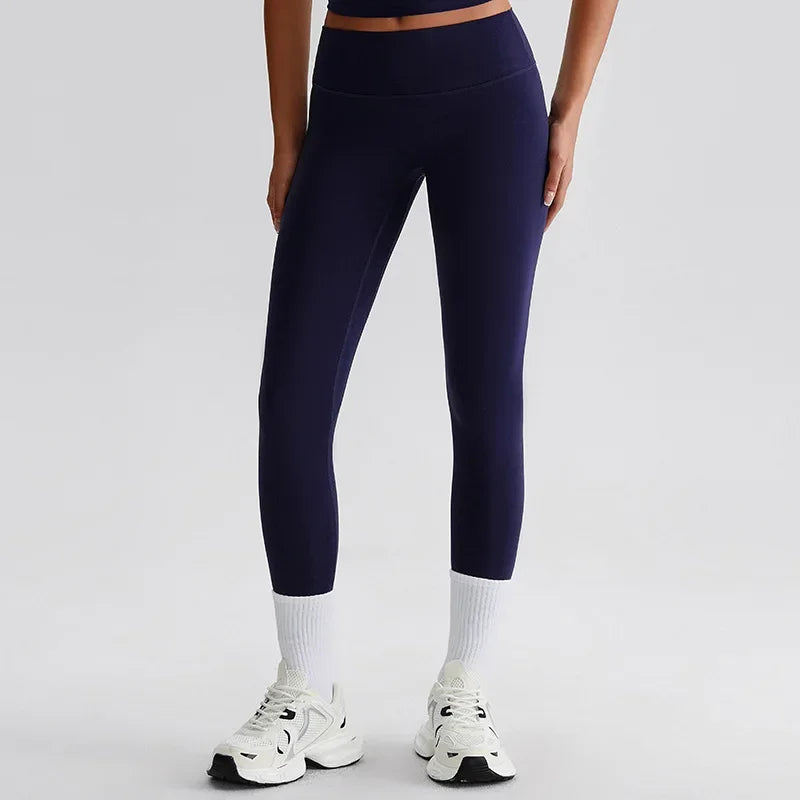 Cralom Seamless High Waist Yoga Pants for Running Outdoor Workout