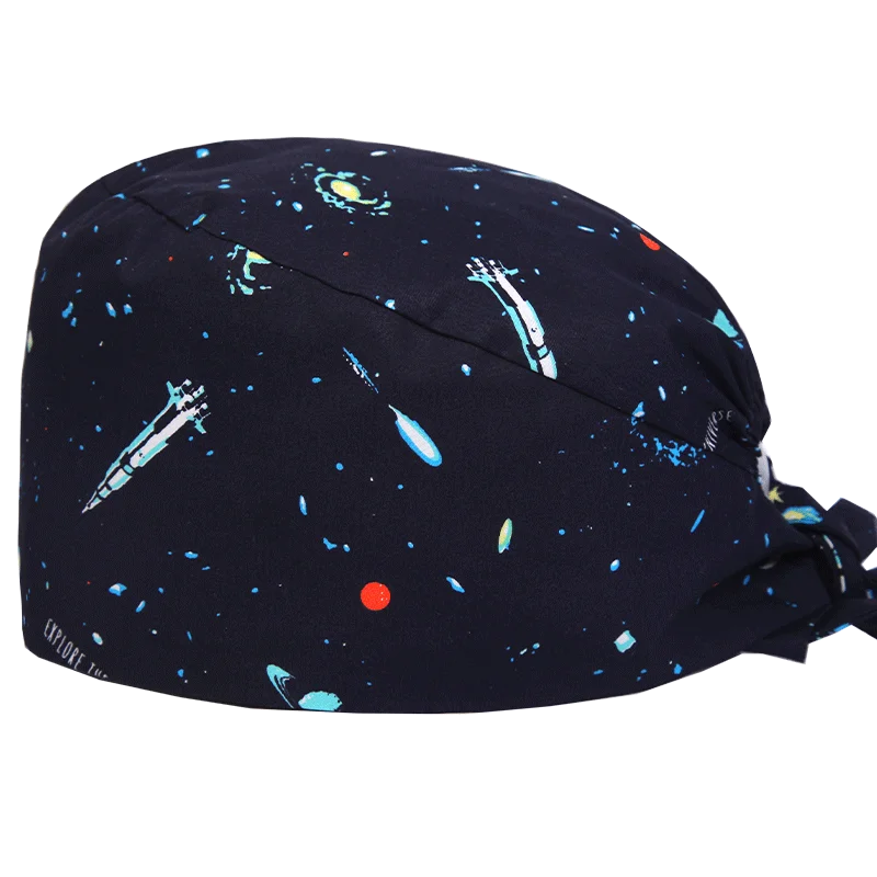 Cralom Cotton Scrub Caps - Breathable Surgical Hats for Women and Men