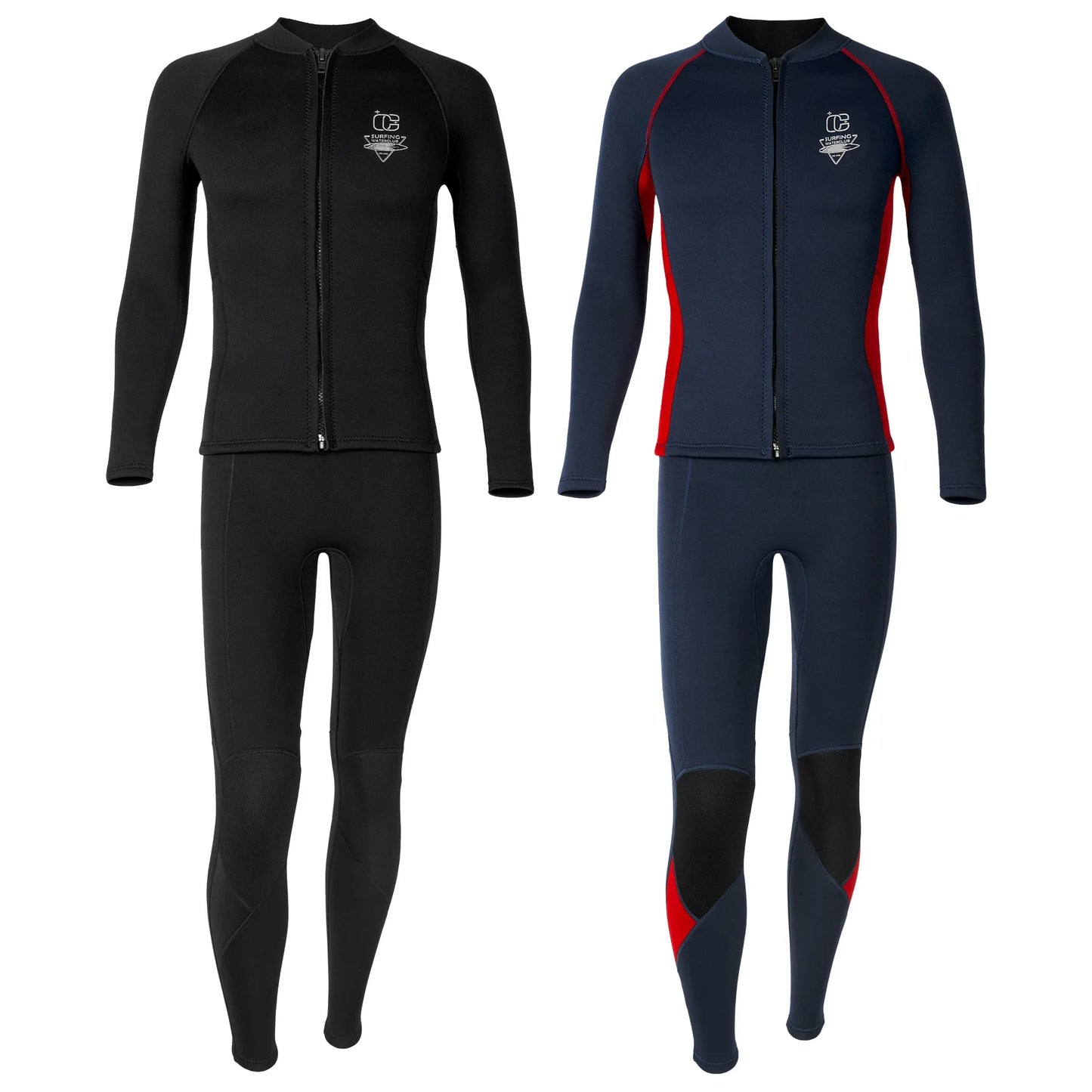 Cralom 3MM Neoprene Split Wetsuit Set for Diving and Surfing
