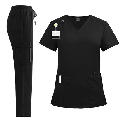 Cralom Stylish Pet Hospital Work Uniform Set for Medical Professionals