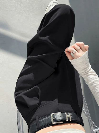 Cralom High Waist Wide Leg Suit Pants - 2025 New Spring Summer Collection