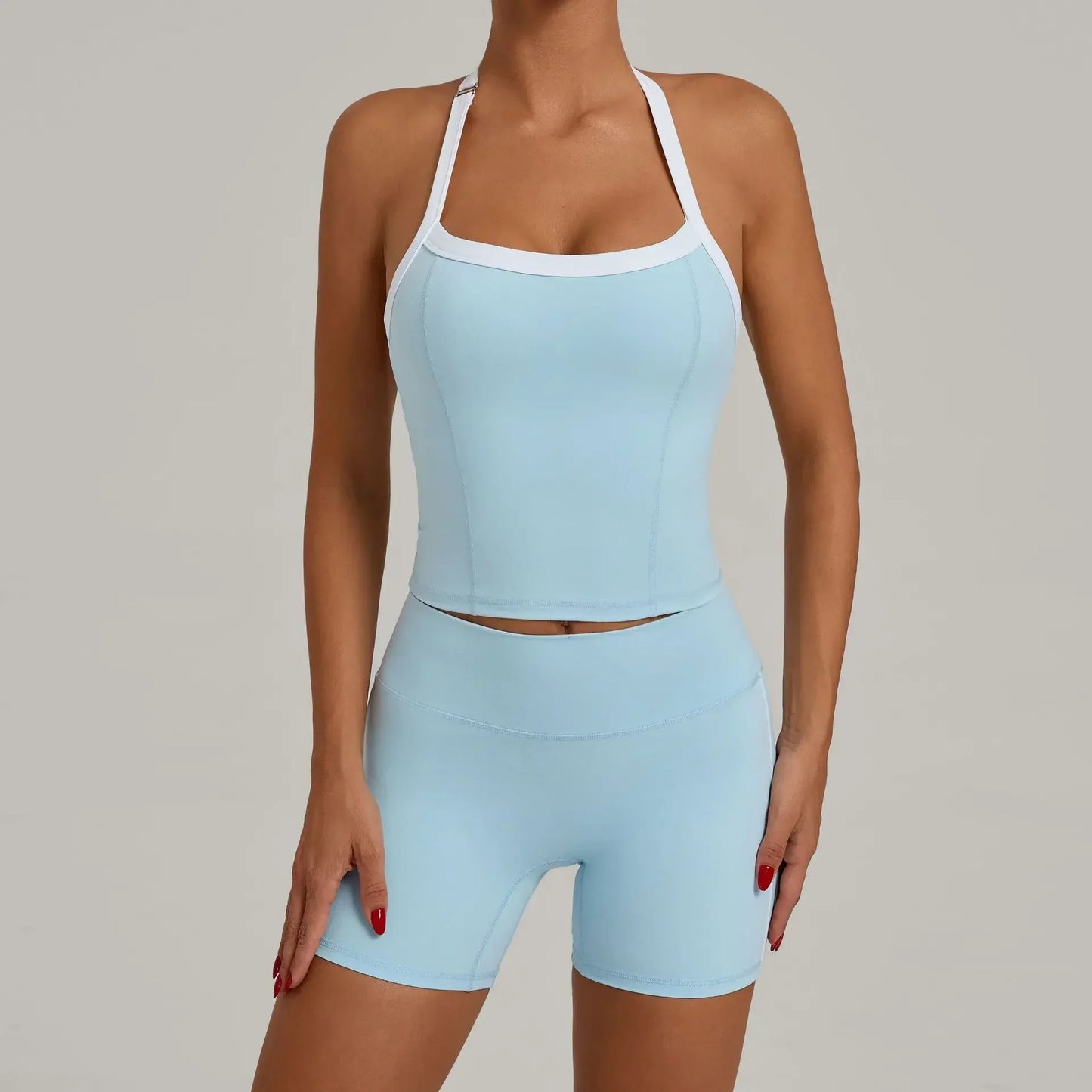 Cralom High-Waisted Booty-Lifting Yoga Set: Gym Outfit