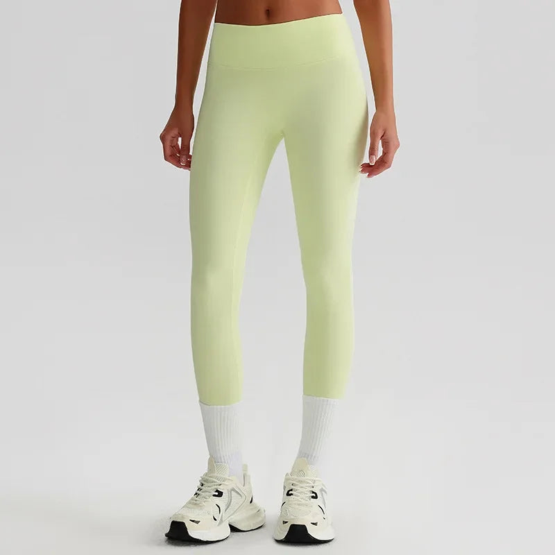 Cralom Seamless High Waist Yoga Pants for Running Outdoor Workout