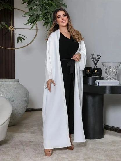 Cralom Luxury Chiffon Kimono Abaya Modest Dress