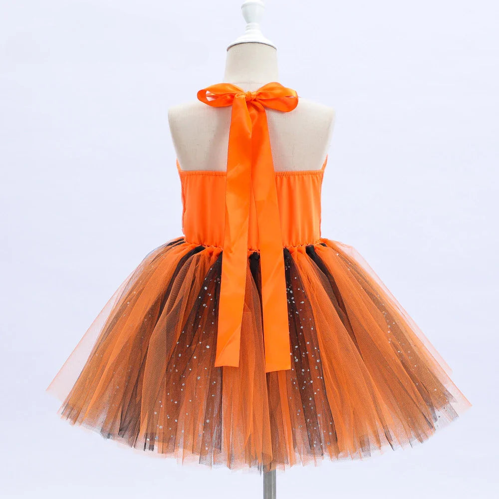 Cralom Baby Girls Halloween Cosplay Tutu Dress Tiger Cow Leopard Zebra Giraffe