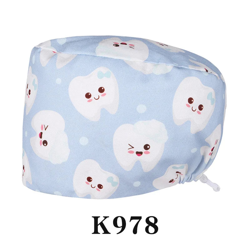 Cralom Cotton Scrub Cap - Unisex Surgical Hat for Healthcare Pros