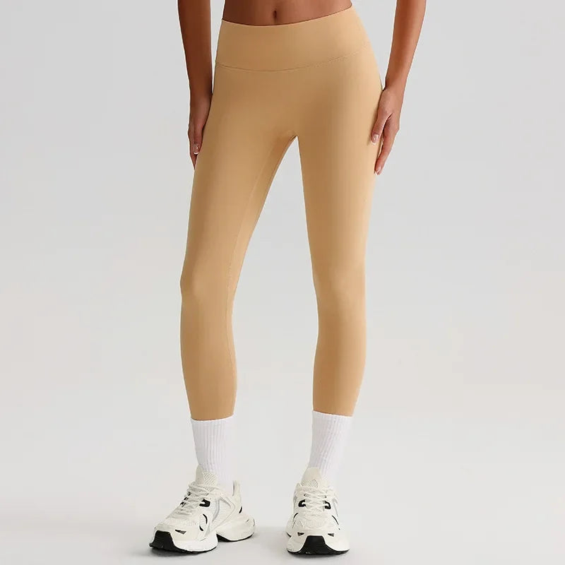 Cralom Seamless High Waist Yoga Pants for Running Outdoor Workout