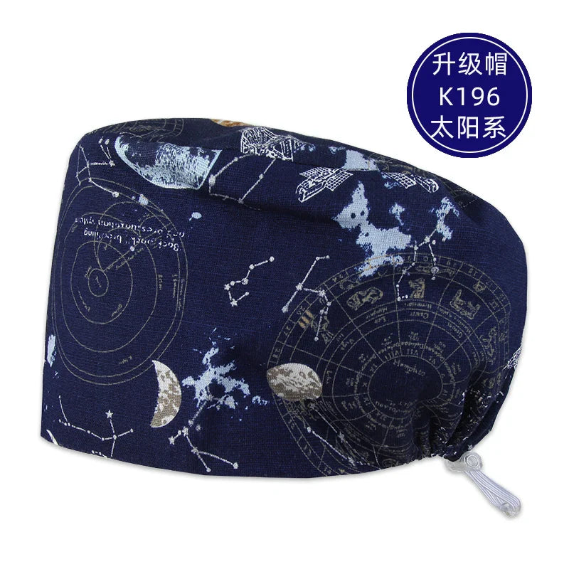 Cralom Cotton Scrub Cap - Unisex Surgical Hat for Healthcare Pros