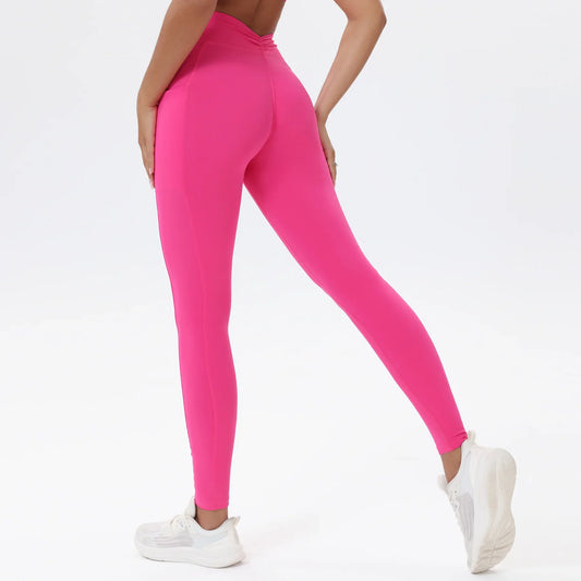 Cralom High Waist Yoga Pants with Pockets for Women Gym Leggings