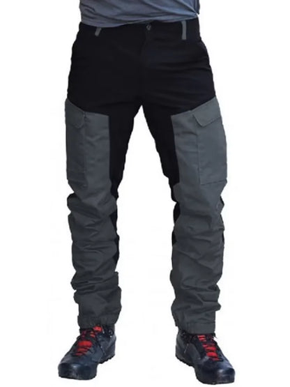 Cralom Slim Fit Color Blocked Sports Work Pants