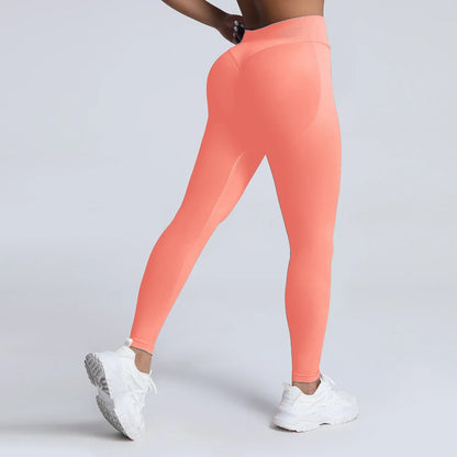 Cralom High Impact Yoga Pants: Seamless Low Waist Leggings for Gym & Fitness
