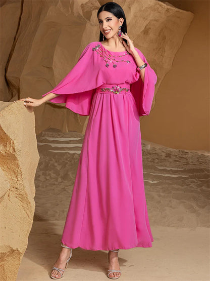 Cralom Ramadan Satin Abaya: Luxury Muslim Fashion & African Dresses