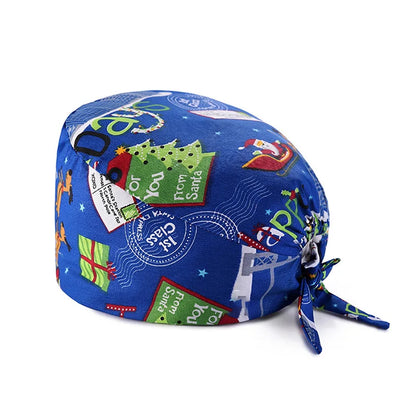 Cralom Cotton Nurse Scrub Cap: Adjustable and Breathable Dentist Hat