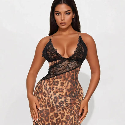 Cralom Strapless Lace Suspender Dress for Women - Sexy Slim Fit, See-Through Waist Bag