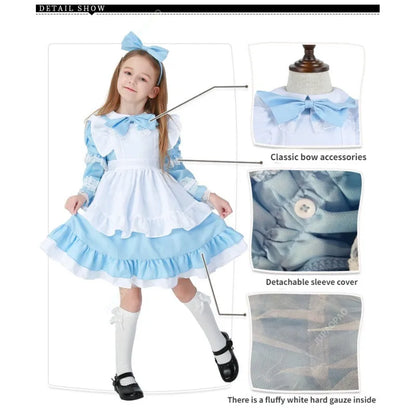 Cralom Classic Maid Anime Cosplay Costume Plus Size Apron Maid