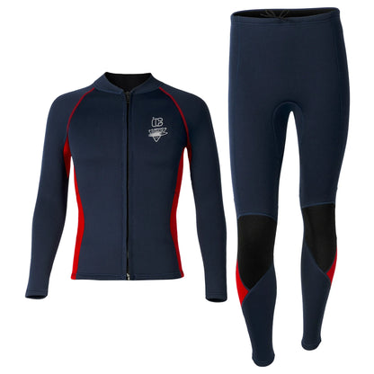 Cralom 3MM Neoprene Split Wetsuit Set for Diving and Surfing
