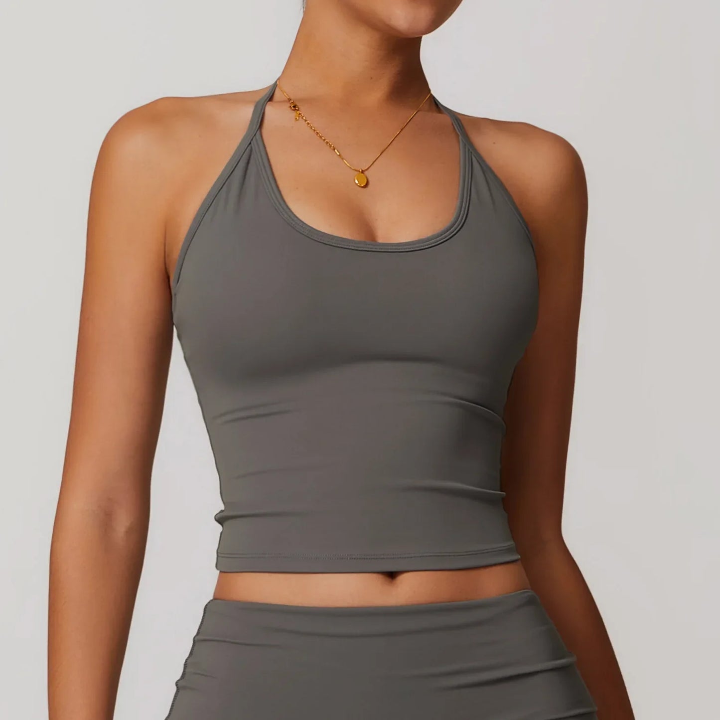 Cralom Women's Shockproof Yoga Tank Gym Top
