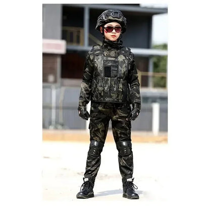 Cralom Kids Special Forces Combat Uniform in Creek Forest Camo