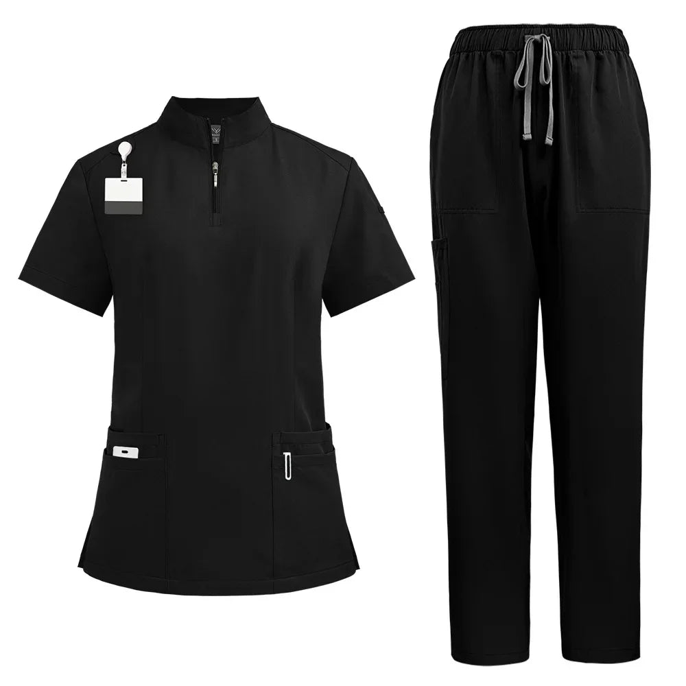 Cralom V-neck Scrubs Set for Hospital & Dental Surgery Work