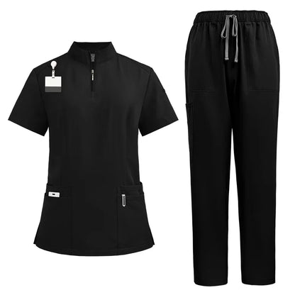 Cralom V-neck Scrubs Set for Hospital & Dental Surgery Work