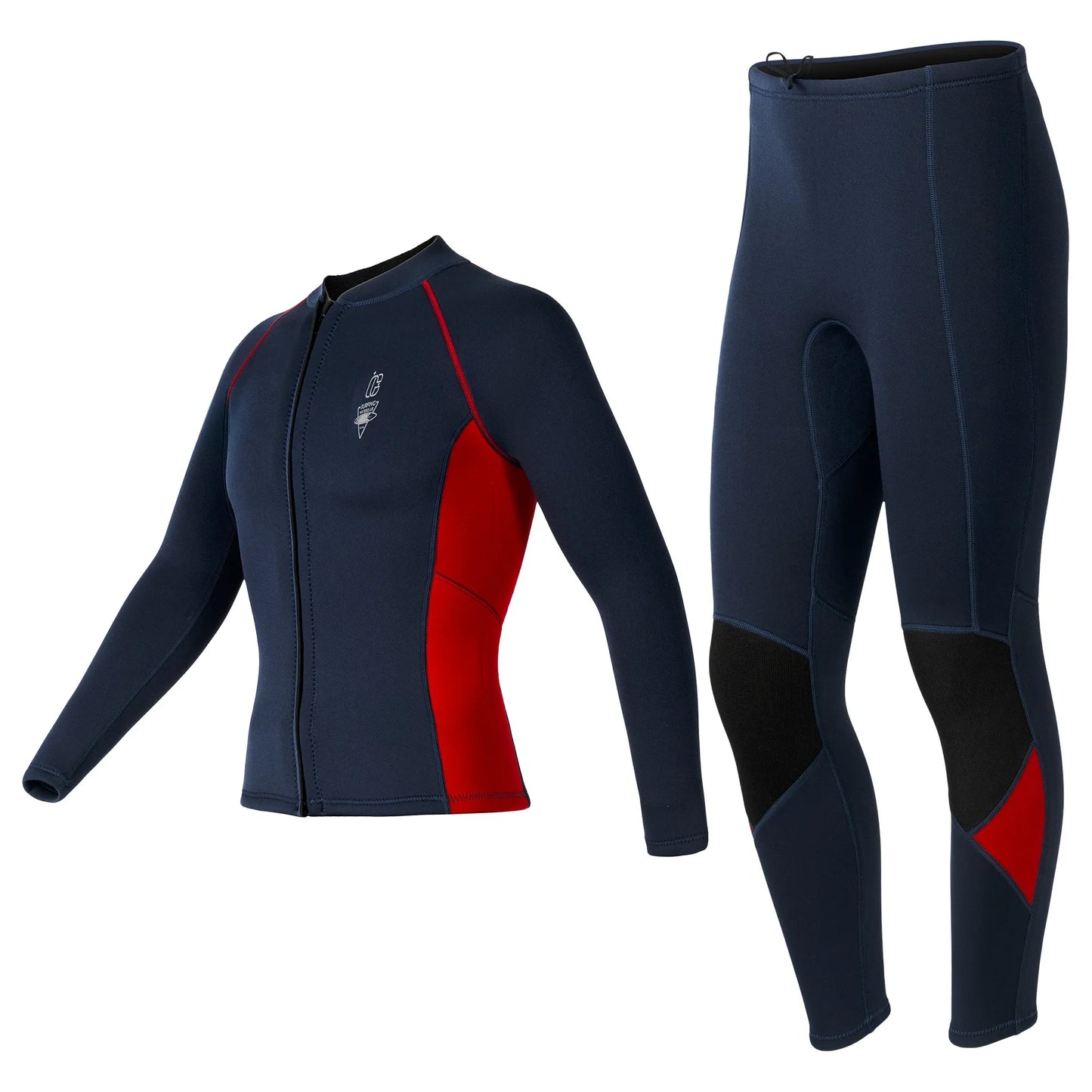 Cralom 3MM Neoprene Split Wetsuit Set for Diving and Surfing