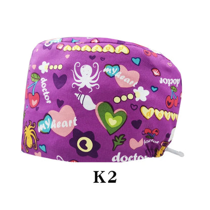 Cralom Shiba Inu Surgeon Scrub Cap - Unisex Surgical Hat in Cute Design